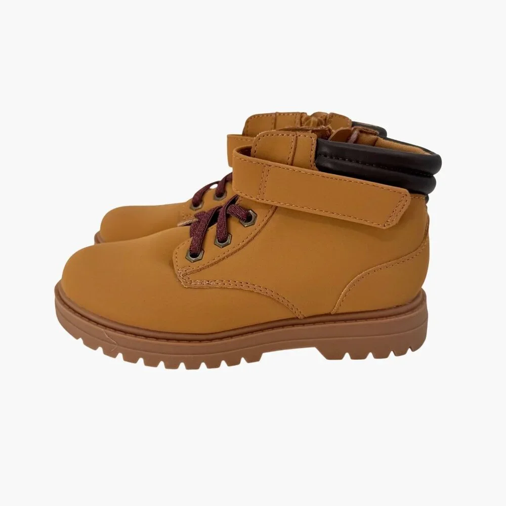 NEW Cat & Jack Toddler Eban Hiker Boots - Tan - Size 12